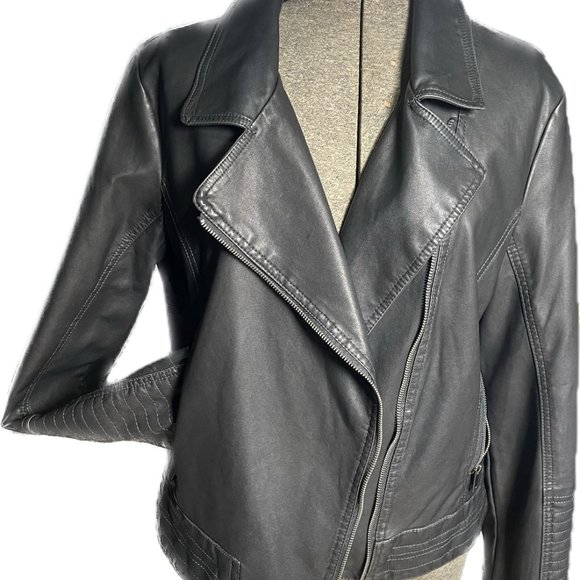 Universal Thread Faux Leather Moto Jacket XL - Picture 6 of 7